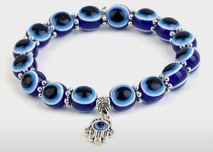 Turkish Food Market. Turkish evil eye bracelet