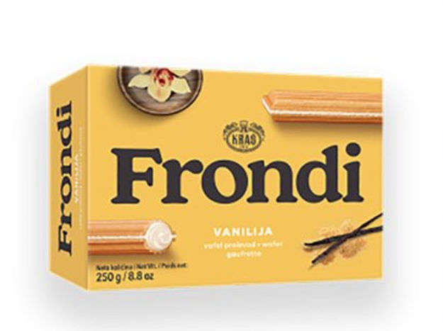 KRAS Frondi Vanilla Wafers 8.8oz (250g) box resmi