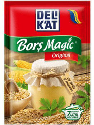 Picture of Romanian  DeliKat Bors Magic Cu Tarate With Bran Original Borsch Soup Condiment 20g
