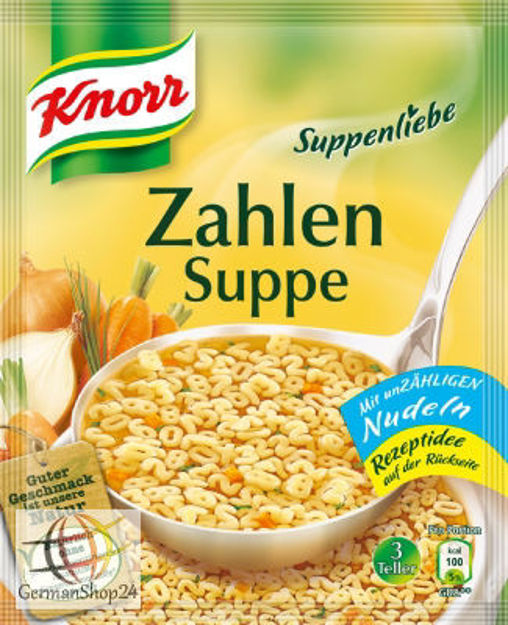 Picture of Knorr Suppenliebe- Zahlen Suppe (Vegetable Numbers Soup) 84g