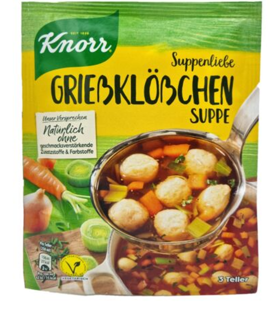 Picture of Knorr Suppenliebe   Grießklößchen Suppe semolina dumplings soup 36 g
