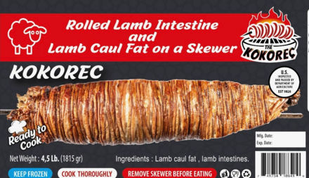 Kokorec Rolled lamb intestine 4.5lb resmi