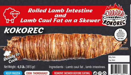Kokorec Rolled lamb intestine 4.5lb resmi