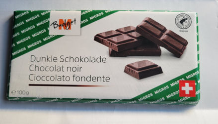 Swiss Dark chocolate bar 100g resmi