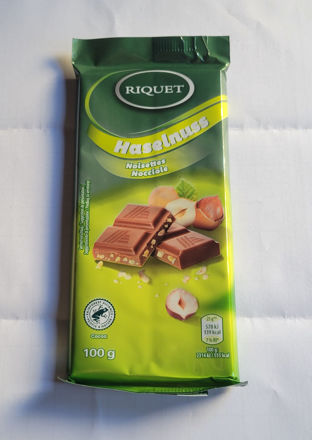 Italian Riquet milk chocolate with Hazelnut 100g resmi