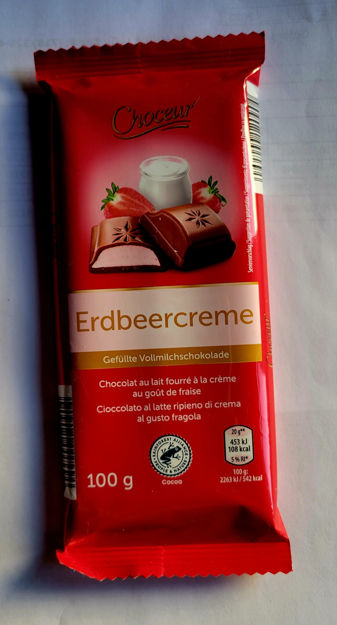 Choceur milk chocolate with Strawberry 300g resmi