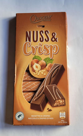 Choceur Crispy  milk chocolate with  Hazelnut 200g resmi