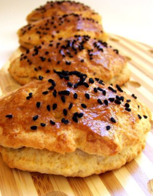 Turkish pogaca with Black olives   4x80g resmi