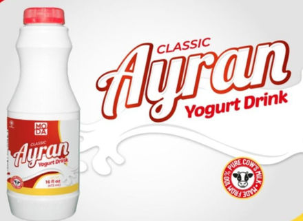 TURKISH MODA AYRAN 1000 ML (33.8oz) YOGURT DRINK (imported) resmi