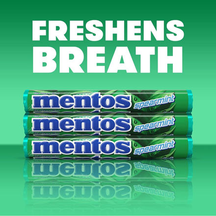 Picture of Mentos Chewy SpearMint Candy Roll