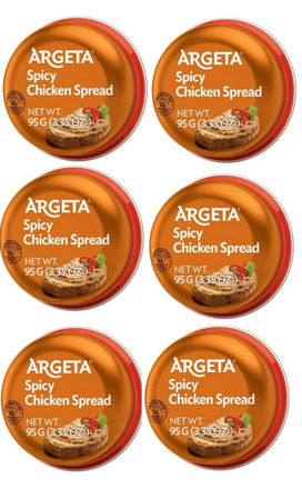 Picture of 6 PACKS ARGETA SPICY CHICKEN SPREAD 95G