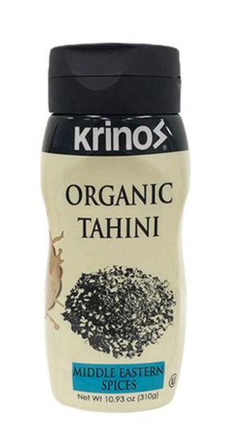 KRINOS Organic Middle Eastern Spices Tahini 10.93oz squeeze bottle resmi