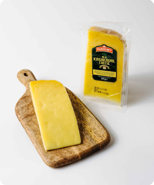 Muratbey aged kashkaval cheese 200g resmi