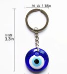 Picture of Glass Blue Eyes Pendant Chain Key Chain Pendant Greek And Turkish Devil's Eye Jewelry