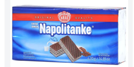 Napolitanke Cocoa & Milk Cream Wafers (Kras) 420 g resmi