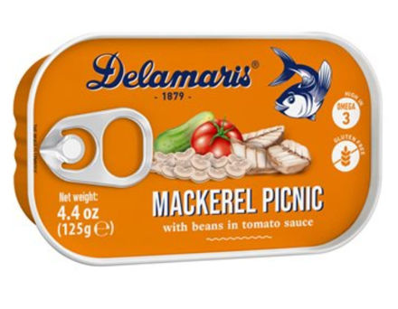Picture of DELAMARIS Picnic Mackerel Salad 125g tin