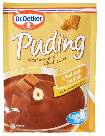Picture of DR OETKER  Chocolate-Nut Pudding 115g (Cikolatali Findik Aromali)