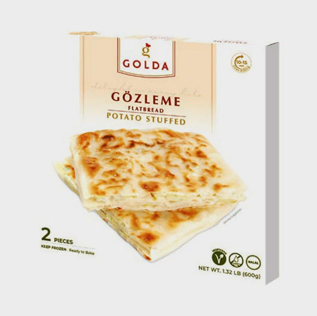 Golda Flatbread potatoes Stuffed Gozleme 2 pcs patatesli Gözleme resmi