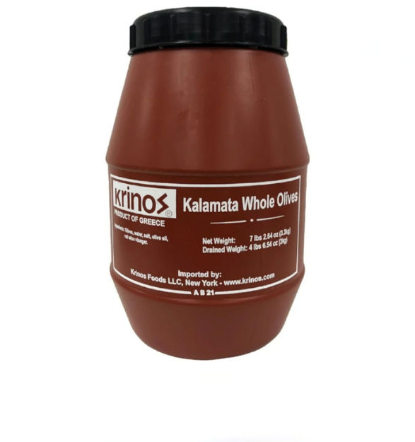 KRINOS Kalamata Whole Olives (4.4lbs) 2kg keg resmi