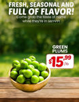 Picture of CALIFORNIA Green Plums 1lb  (FINAL SALE)