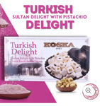 Picture of KOSKA TURKISH DELIGHT (Lokum) SULTAN WITH PISTACHIO - Giftable Snacks [500g]